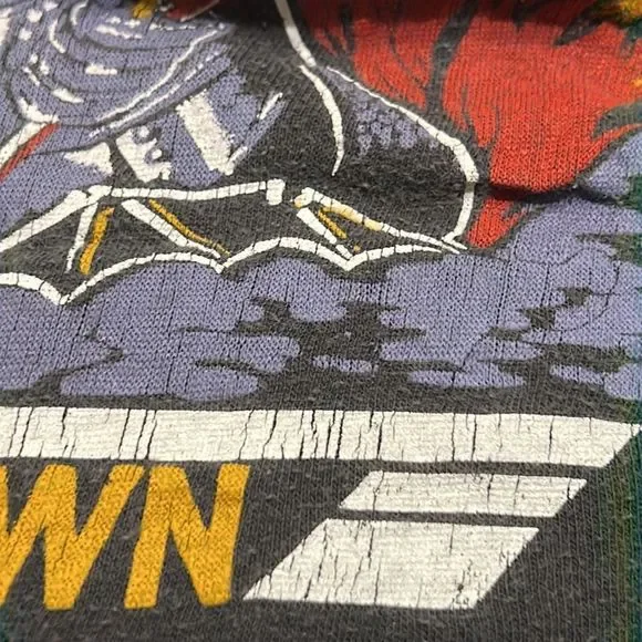 Vintage 80's Van Halen Diver Down Gray Band Shirt Sz L No Tag